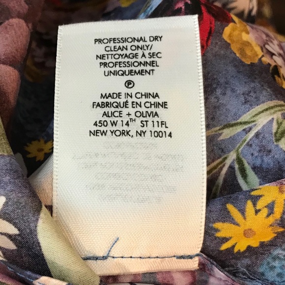 Alice + Olivia Julius Raglan Sleeve Floral Blouse - Picture 9 of 9